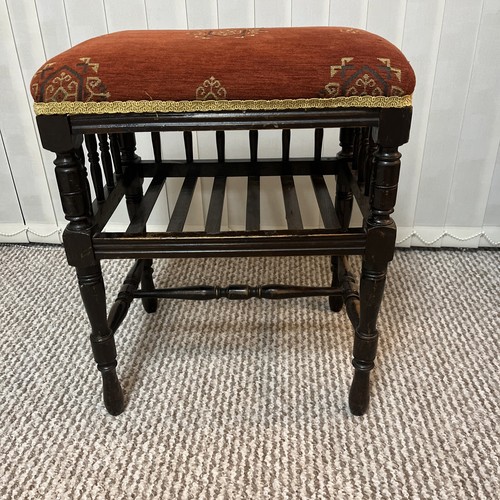 Edwardian piano stool - , with