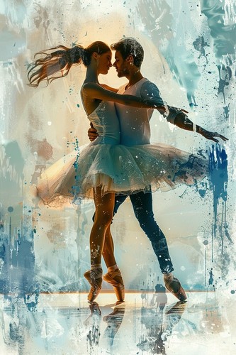 Ballet dancer canvas - canvas, picture