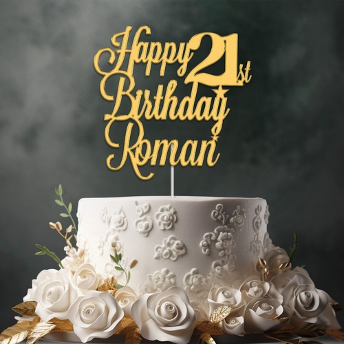 Personalised cake topper - cake,