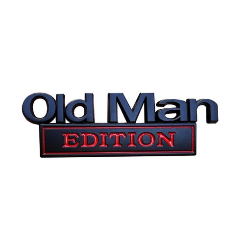 Old man edition chrome car - old,
