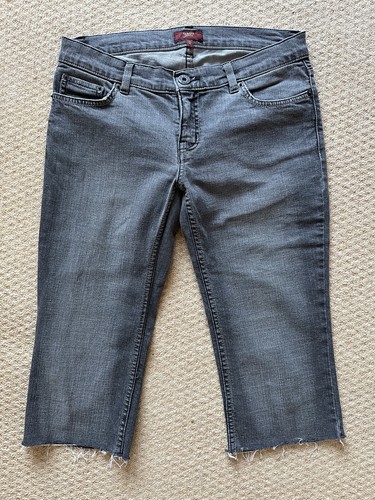 Vintage oasis grey denim capri - denim,