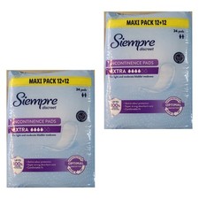 Siempre Discreet Pads Extra by LIDL for Female or Male - 48 Pads