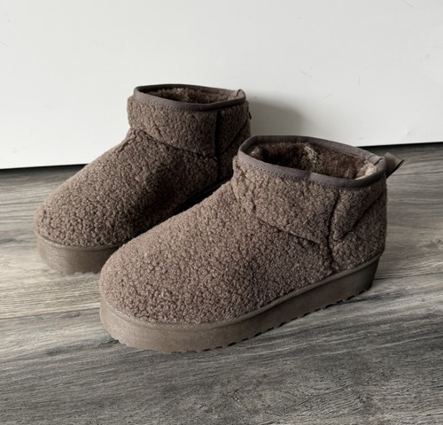 Womens brown sherpa - brown,
