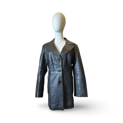 Ciroman black leather coat - ciroman,