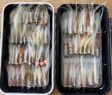Selection Of 60 Permit Bonefish Fly Patterns In a Waterproof Fly Box