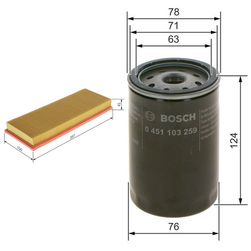 Bosch service kit with air - air, &
