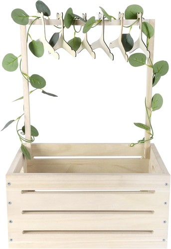 Wooden baby hamper basket - baby,