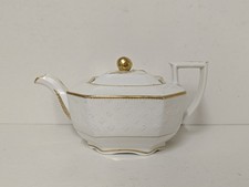 Antique Late Georgian Spode Bone China Pattern 2479 Embossed Floral Teapot
