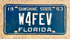 1963 FLORIDA license plate —