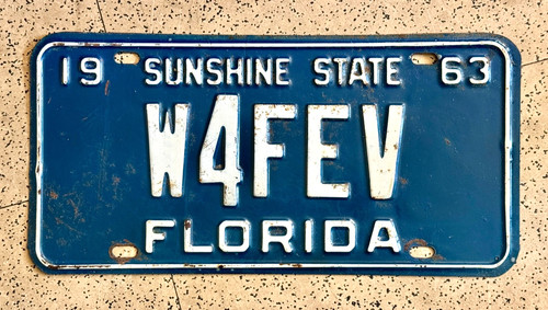 1963 florida license - florida,