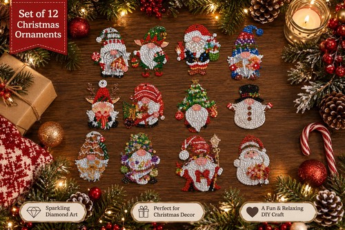 Diamond art christmas tree - diamond,