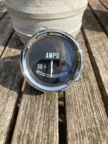 Vintage classic car ammeter - classic,