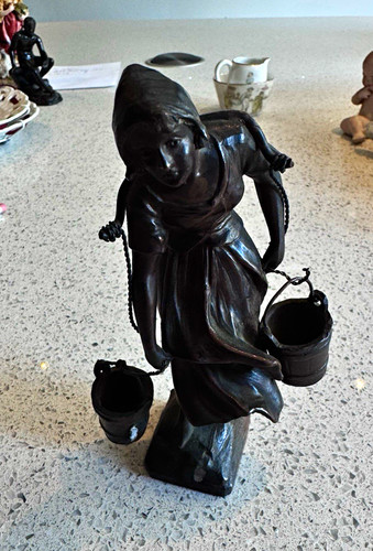 Antique statue peasant - antique,