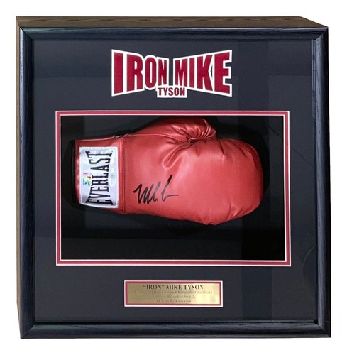 Mike tyson signed red - signed, right