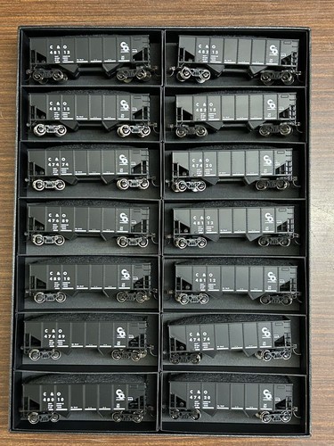 Hopper cars pack - c&o, model