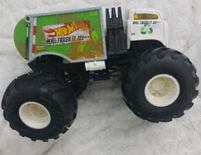 Hot Wheels Monster Truck Bin Truck Will Trash It All Garbage Toy