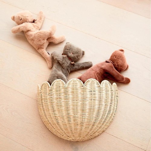 Scallop wall basket - scallop,