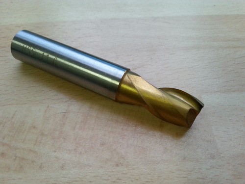 Flute end mill tin coated - 2,