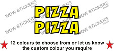2 x  Pizza Stickers street