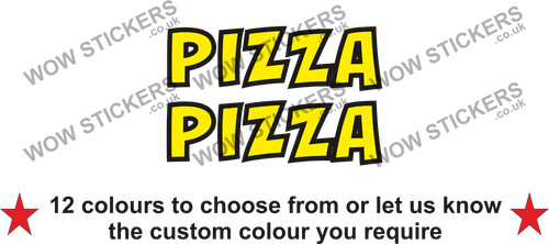 Pizza stickers street - x,