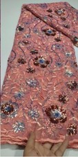 Pink Aso Ebi - African Lace