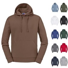 Russell Authentic Mens Hoodie Sweatshirt Plain Hooded Pullover Jumper