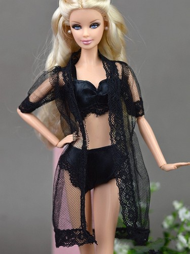 Doll accessories black - black, pajamas