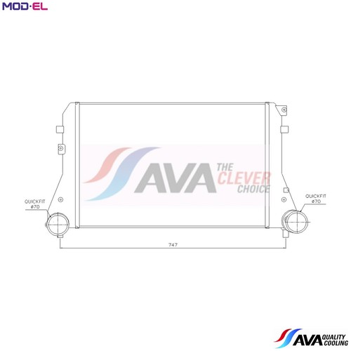 Charge air cooler vna4227 - charge,