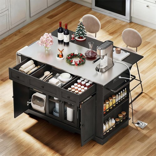 Kitchen island stainless - kitchen, w