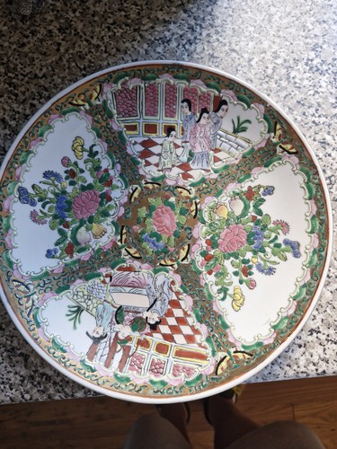 Chinese rose medallion - rose,