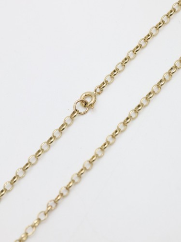 Gold cable link chain 9ct - cable,