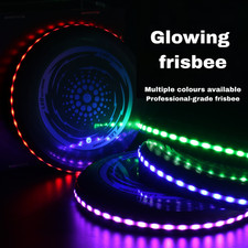 Light-Up LED Frisbee, 27cm Glowing Flying Disc For Beach, Lawn & Night Play