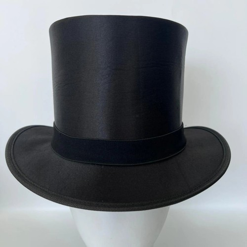 Antique german silk top hat - silk,