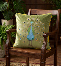 Luxurious Embroidered Peacock