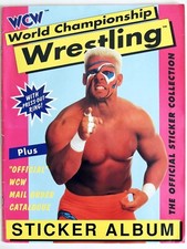 WCW EUROFLASH WRESTLING STICKER ALBUM 1992 STING WWF WWE NEARLY EMPTY