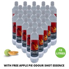Bio Ethanol Fuel 1-48L Bioethanol for fireplaces + FREE APPLE PIE ODOUR SHOT