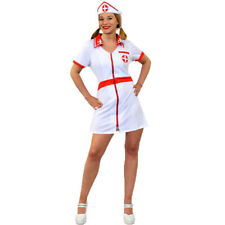 LADIES NURSE COSTUME HOSPITAL FANCY DRESS COSTUME ADULTS UNIFORM OUTFIT S-XXL