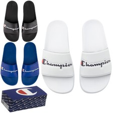 CHAMPION Mens Designer Sliders Premium Beach Pool Sandals Summer Flip Flops New