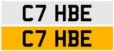 CABBY NUMBER PLATE PRIVATE