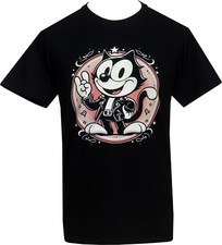 Felix the Cat Men's T-Shirt Retro Vintage Cartoon Kitsch Tattoo