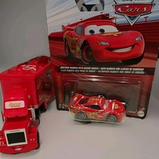 Disney Pixar Cars Mack Hauler Race Wheel Lightning McQueen 1.55 New *Combi Ship*