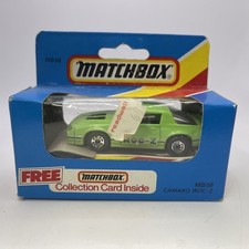 Matchbox Superfast MB68 CAMARO IROC-Z in GREEN with 8 DOT WHEELS in BLUEBOX 