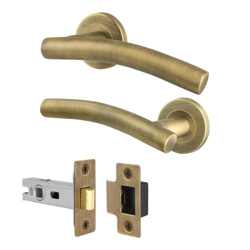 Brass internal door handles - brass,