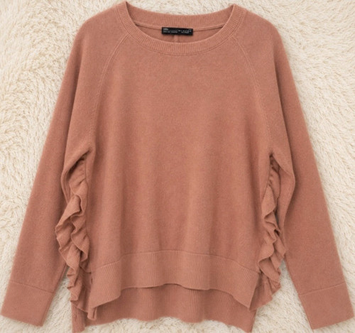 Zara women pink knit - pink,