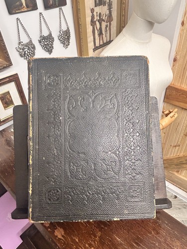 Antique large bible with - antique,