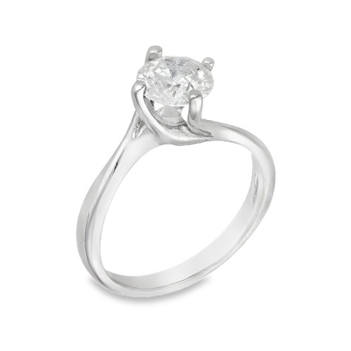 18ct white gold diamond twist - 18ct,