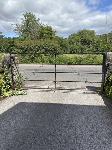 Old garden metal gate - old,