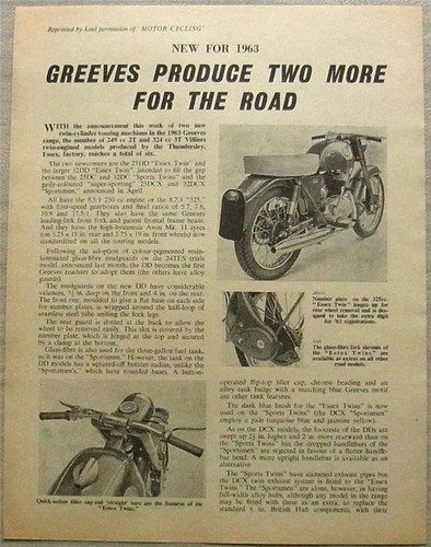 Greeves essex twins announced - twins,