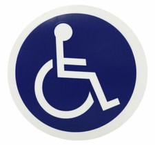 Wheelchair Symbol, Vehicle Sticker Window Sticker, Disable Right Access 4"x4" 