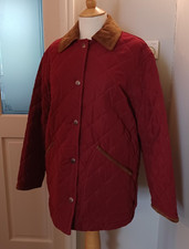 Women’s Mulberry Quilted Coat Jacket, UK Size 14